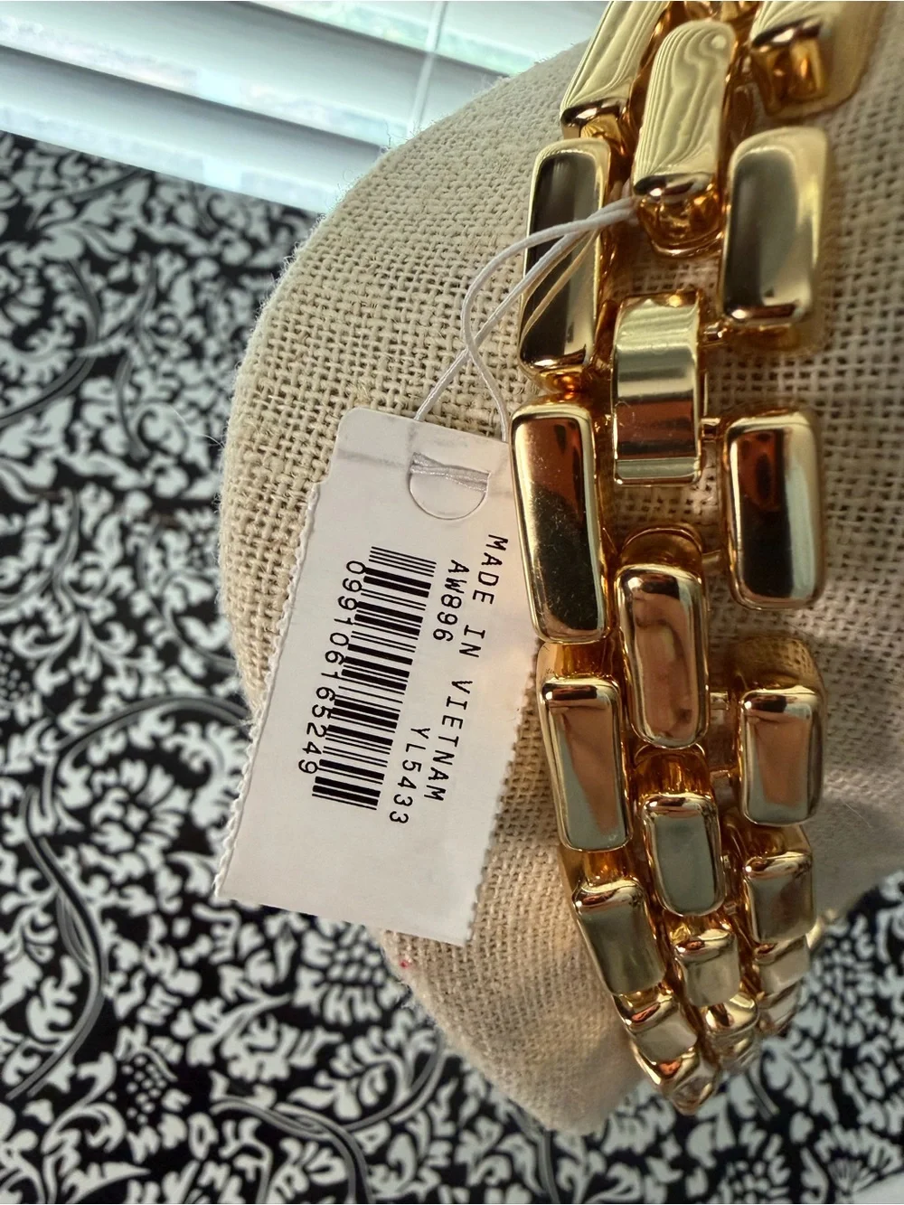 RARE NWT J.Crew Gold Flat-Link Necklace
